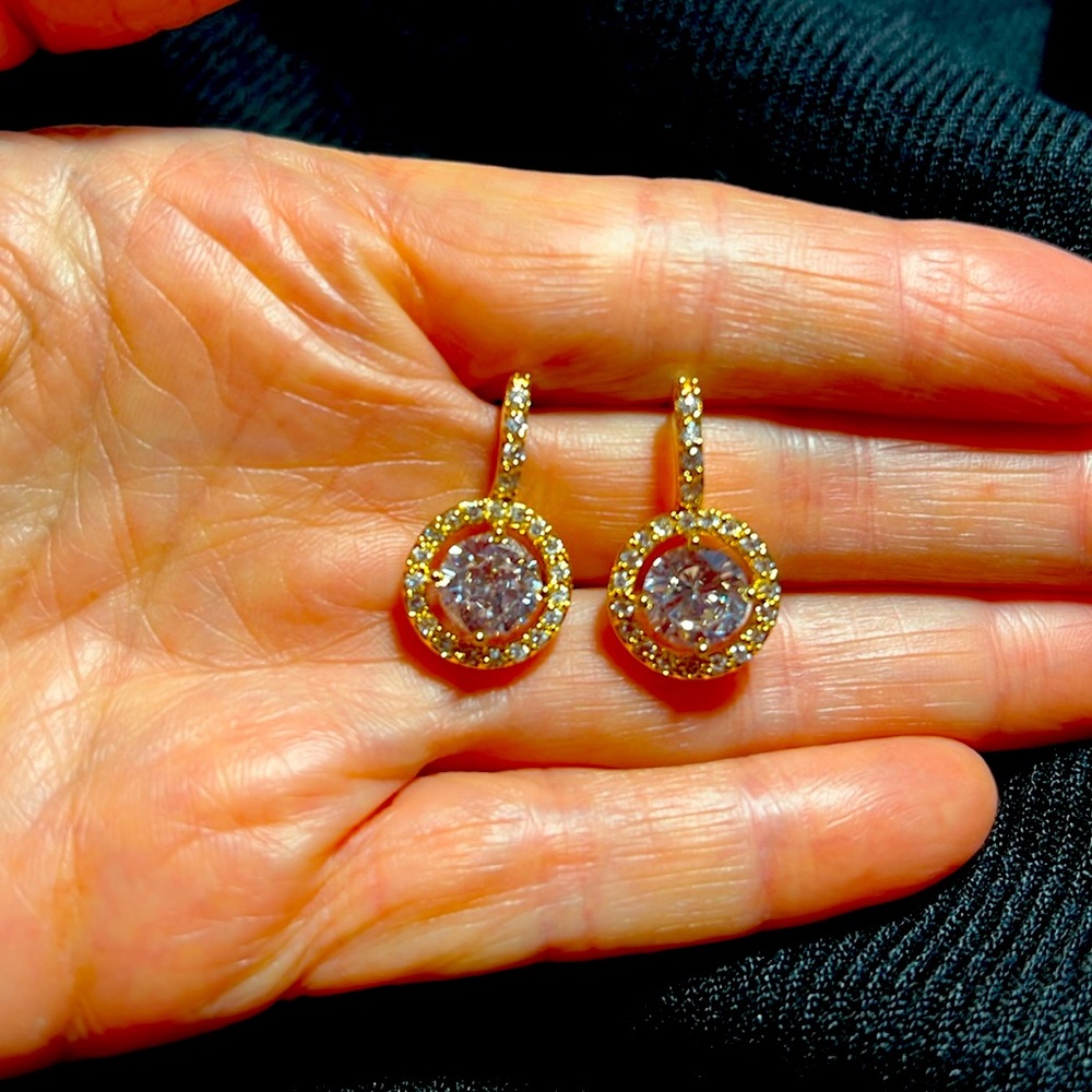 NWOT CZ Pierced Earrings